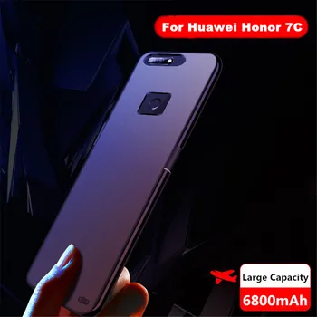 NTSPACE Baterijos Kroviklis Atvejais Huawei Honor 7C RU Versija Galia Atveju 6800mAh Slim Atsarginės Elektros Banko Pack Įkrovimo Padengti Atveju