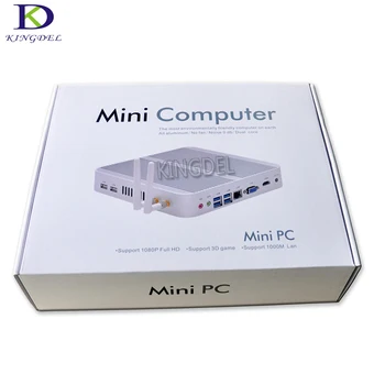 Nuc Ventiliatoriaus HTPC Nettop Mini PC Intel Core i7 8550U/6567U i5 8250U/7260U 2*DDR4 M. 2+Msata+2.5