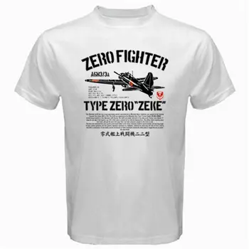 Nulis Zeke Japonijos karinio jūrų Laivyno Kamikaze Naikintuvas Orlaivio Modelis 2020 Naujausias Medvilnės Cool Dizaino 3D Įrengtas T Shirts