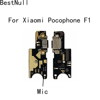 Null Už Xiao mi F1 Pocof1 Poco F1 USB Kištuku Įkrovimo Dokas Su Mic USB Įkroviklio Kištuką Valdybos Modulis Xiaomi Pocophone F1