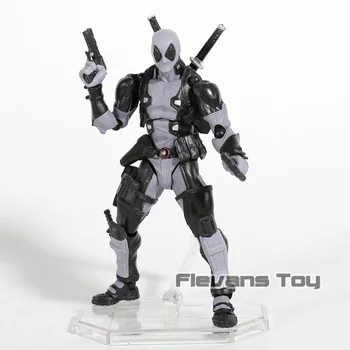 Nuostabi Yamaguchi Revoltech Nr. 001EX Deadpool X-Force Pilka PVC Veiksmų Skaičius, Kolekcines, Modelis Žaislas