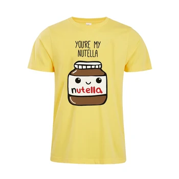 Nutella ir Duonos marškinėlius dovanų rinkinys poroms pora marškinėliai jo ir svetimi marškiniai ką tik vedęs marškinėliai