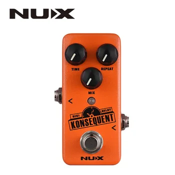 NUX NDD-2 Konsequent vėluojančiai Gitaros Efektu Pedalas 800ms Nedelsiant Asortimentą Tap Tempo Funkcija Visiškai Metaliniu korpusu Tiesa Apeiti Dalys