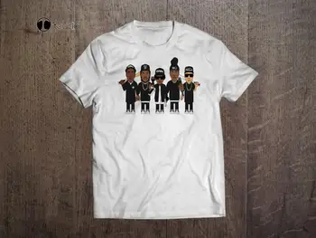 NWA Vyrų White T-Shirt Hip-Hop ' Straight Outta Compton Marškinėliai, Ice Cube Dr. DRE