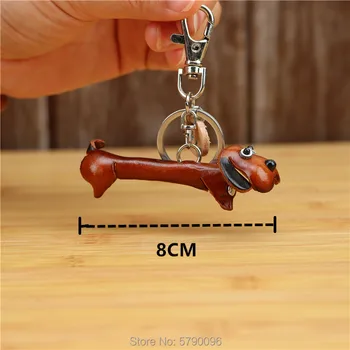 Oda kūrybos rankų darbo mažylis pakabukas maišelį pakabukas reikmenys, automobilių keychain modeliavimas gyvūnų takso šuo