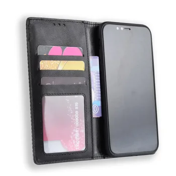 Odos Atveju LG G7 G8 G8S V50 ThinQ 5G Magnetas Flip Book Atveju LG Q60 K50 W10 W30 Retro Verslo Kortelės Lizdas Piniginės Dangtis