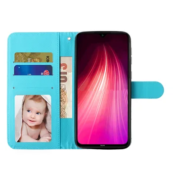 Odos Flip Case For Xiaomi Redmi Pastaba 8T 8 7S 7 6 5 K30 8A 6A 5 Pro Plus Magnetinio Piniginės Stovėti Knygos Viršelio Funda