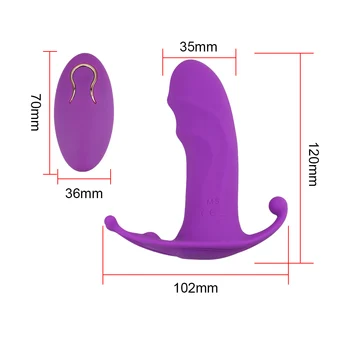OLO 10 Greičio Klitorio Stimuliatorius Sekso Žaislai Moterims, Nešiojami Kelnaitės Vibratorius Belaidžio Nuotolinio Valdymo Dildo, Vibratoriai