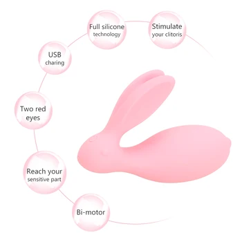 OLO Dvigubo Smūgio Dėvėti Šuolis Kiaušinių Nuotolinio Valdymo Vibratorius Klitorio Stimuliatorius Sekso Žaislas, Skirtas Pora Belaidžio G Spot Rabbit Vibratorius