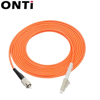 ONTi 1000Mbps Multimode LC-LC fiber patch cord Fiber Patch Cable UPC LC-ST MM Optinio Pluošto Dvipusis megztinis OM2 3m 10m 30m