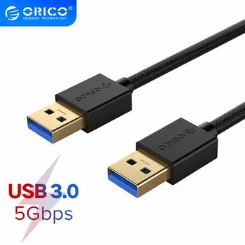 ORICO USB į USB prailginimo Kabelis 2m Type A Male USB 3.0/2.0 Duomenų Kabelis Radiatorių Standžiojo Disko Webcom USB 3.0 Kabelio ilgintuvas