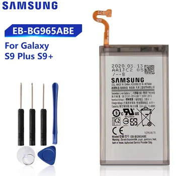 Originalaus Samsung Akumuliatoriaus SAMSUNG Galaxy S9 Plus G9650 S9+ G965F Originali Telefono Baterija EB-BG965ABE 3500mAh