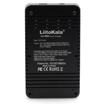 Originali/Pradinis Liitokala Lii500 18650 baterijos kroviklis Paramos baterija patikrinkite, bandymo įkrovimo/Iškrovimo 18650 AA AAA NiMH