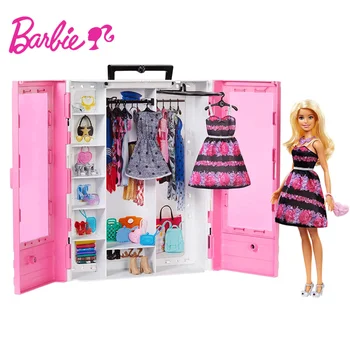 Originalias Barbie Prekės Svajonė Spinta Nustatyti Ultimate Spinta Lėlės Gražus Sijonas Priedai Dress up Kids Žaislų Gimtadienio Dovana DPP72