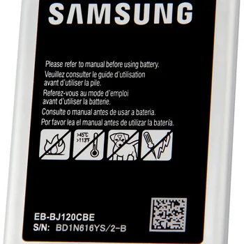 Originalios Baterijos Samsung Galaxy Express 3 J1 2016 SM-J120A SM-J120F SM-J120F/DS J120 J120h J120ds EB-BJ120CBE EB-BJ120CBU