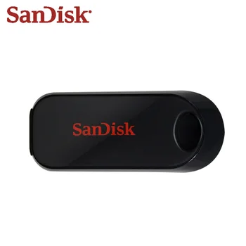 Originalios SanDisk USB Flash Drive 64gb 32gb Mini 16gb Black Klavišą Pendrive Memory Stick Realias galimybes USB 2.0 Diskui Kompiuterių