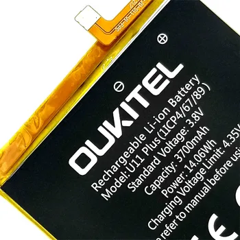Originalus 3700mAh U 11 Plius Baterija Oukitel U11 Plus 