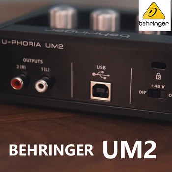 Originalus autentiškas BEHRINGER UMC22/ UM2 garso plokštė ir garso sąsaja Stiprintuvo Alctron CM6 MKII Kondensatoriaus Mikrofonas