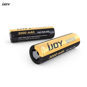 Originalus IJOY 20700 Baterija 3000mAh Talpa 3.7 V 40A Dual 20700 Lauke Mod Vape Įkrovimo Didelio Nutekėjimo Ličio Baterija