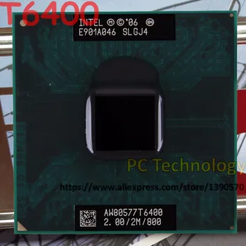 Originalus Intel Core 2 Duo CPU T6400 2.0 GHz 2M 800 Dual-Core 35W 45nm Procesorius