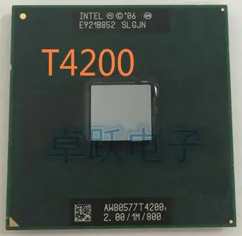 Originalus Intel T4200 PROCESORIUS 2.0/1M/800 originalus oficiali versija originalaus pin PGA SLGJN palaiko 965 chipset