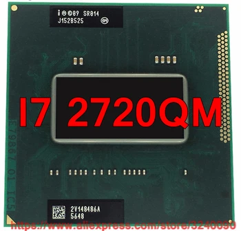 Originalus lntel Core I7 2720QM SR014 PROCESORIUS (6M Cache/2.2 GHz-3.3 GHz/Quad-Core) i7-2720qm Nešiojamas procesorius nemokamas pristatymas