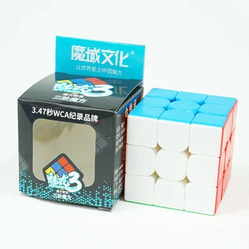 Originalus MoYu Meilong 3x3x3 Magic cube Meilong stickerless greitis kubo galvosūkį Vaikams Suaugusiųjų Švietimo Žaislai