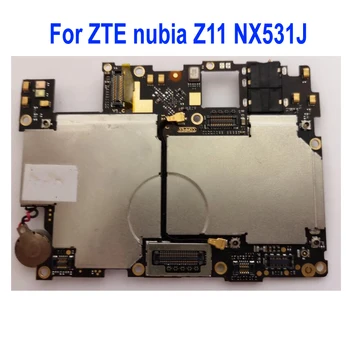Originalus Naudojamas Testas Atrakinta Mainboard ZTE nubija Z11 NX531J Plokštė 64GB Logika Valdybos Grandinių Kortelės Mokestis Flex Kabelis