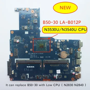 Originalus Naujas Lenovo B50-30 ZIWB0/B1/E0 LA-B102P pc motininę Plokštę N3540 N3530 Cpu