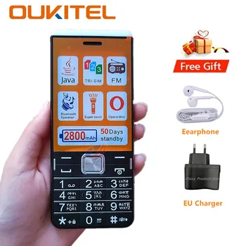 Originalus Naujas Oukitel L2801 Mobiliojo Telefono 2800mAh 3 SIM Vyresnio amžiaus Didelių Speacker Mados Tvirtas Žibintuvėlis arabų Klaviatūra mobilusis telefonas