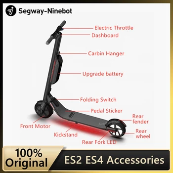 Originalus Ninebot ES1 ES2 ES4 Kickscooter Valdytojas prietaisų Skydelio, Galiniai Varantys Šakutė Elektros, Stabdžių Droselio Sėdynės Įkroviklis Priedai