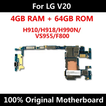 Originalus Plokštę Už LG V20 H910 H918 H990N VS995 F800 64GB Mainboard Atrakinti Su Pilna Žetonų Android OS Logika Valdyba