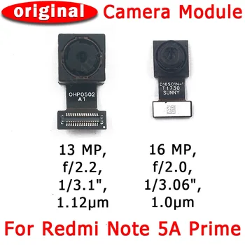 Originalus Priekinis Galinis galinė vaizdo Kamera Už Xiaomi Redmi 5 Pastaba Pro 5A Premjero Pagrindinis Susiduria Kamera Modulis Flex Kabelis atsarginės Dalys