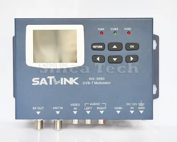 Originalus Satlink WS-6990 1 Maršruto DVB-T moduliatorius HDMI/AV Įvestis