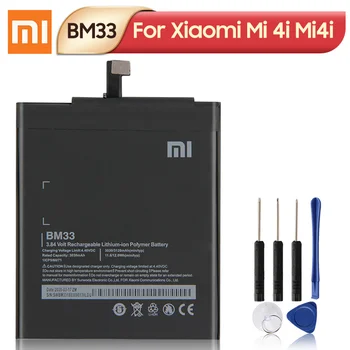 Originalus XIAOMI BM33 Bateriją Už XIAOMI Mi 4i Mi4i Autentišku Telefono Baterijų 3120mAh