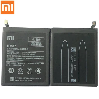 Originalus Xiaomi Mi 5S Plius baterija BM37 3800mAh už Xiaomi Mi 5S Plius MI5S Plus Aukštos kokybės Replacment telefono baterija BM37
