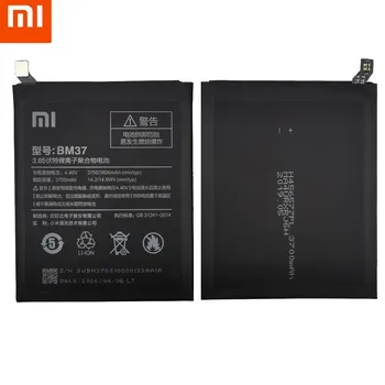 Originalus Xiaomi Mi 5S Plius Baterija BM37 3800mAh už Xiaomi Mi 5S Plius MI5S Plus Aukštos Kokybės BM37 Replacment Telefono Baterija+Įrankiai