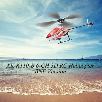 Originalus XK Sprogimo K110-B 6CH 3D 6G Sistemą, RC Sraigtasparnis Brushless Variklio BNF Drone, Nuotolinio Valdymo Sraigtasparnis be Siųstuvas