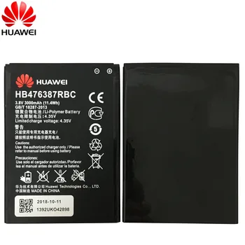 Originalą Huawei HB476387RBC Li-ion telefono baterija Huawei Huawei Honor 3X G750 B199 3000mAh baterija