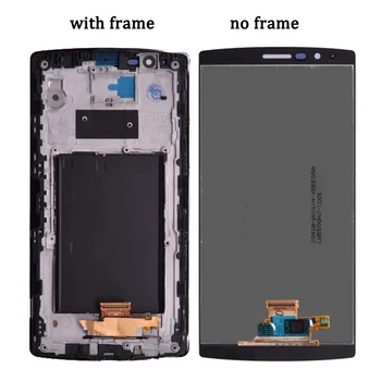 Originalą LG G4 H810 H811 H815 LCD ekranas ir Touch Ekranas skaitmeninis keitiklis su Rėmu LG G4 H818 Dual SIM Versija