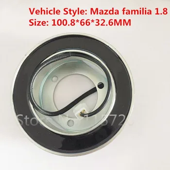 Oro kondicionieriaus kompresorius sankabos ritė Mazda familia 1.8 A/C kompresorius, magnetinė sankaba 12V 100.8*66*32.6
