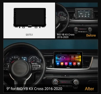 Ownice Android 10.0 8 Core už Kia RIO YB KX Kryžiaus 2016 - 2020 M. Automobilių DVD Grotuvas DSP 6G+128G Optinis Navigacijos GPS Radijo 1280*720