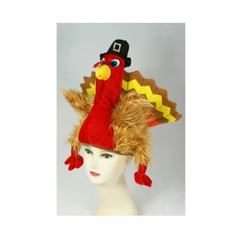 Padėkos Turkija Skrybėlę Pliušinis Turkija Skrybėlę Skrudintos Turkija Apdangalai, Kalėdų, Padėkos Party Hat Cosplay Dekoratyviniai Aksesuarai