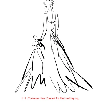 Pagal užsakymą pagaminti vakare keltas suknelės vestuvių suknelė