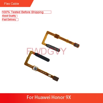 Pakeisti Huawei Honor 9X pirštų Atspaudų Jutiklis Home Mygtuką Klavišą Touch ID Flex Kabelis