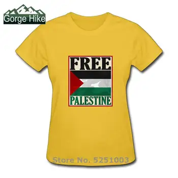 Palestinos Vėliava Vintage marškinėliai moterims Mados Trumpas Rankovės Nostalgija T-shirt Nemokamai Palestinoje Classic Prekės ženklo Projekto Gerbėjų Nudžiuginti tee