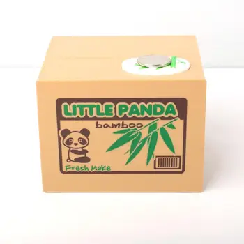 Panda Katė Vagis, Pinigų Dėžės Žaislų Automatinė Pavogė Monetos Piggy Bank Taupymo Lauke Vaikai Dovana Kačių Penny Centų Piggy Bank Apsimesti Žaisti