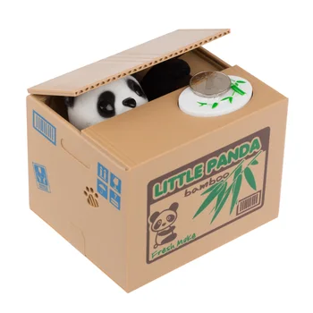 Panda Katė Vagis, Pinigų Dėžės Žaislų Piggy Bankai Dovana Vaikams Pinigų Dėžės, Automatinis Pavogė Monetos Piggy Bank Pinigų Taupymo Dėžutė Moneybox