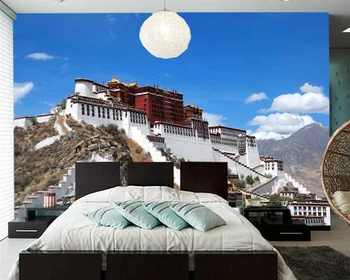 Papel de parede Potala į Lasa Tibeto 3d tapetai,svetainė, TELEVIZORIUS, sofa-sienos miegamojo sienos dokumentų namų deocr baras freskos