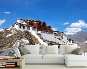 Papel de parede Potala į Lasa Tibeto 3d tapetai,svetainė, TELEVIZORIUS, sofa-sienos miegamojo sienos dokumentų namų deocr baras freskos
